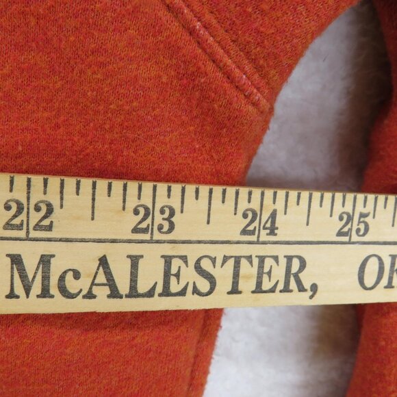 Columbia Pullover Sweater Mens XL Orange Half Zip Outdoor Fleece Warm Casual - Picture 7 of 8